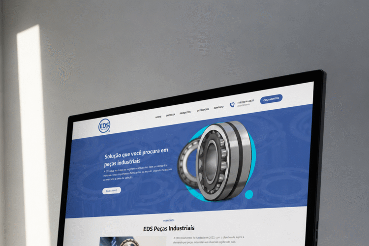 site industrial com catálogo técnico para indústria em Campinas