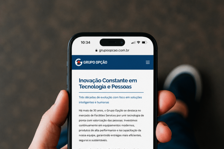 site profissional para startup de tecnologia em Campinas com design moderno e responsivo